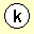 circle with a k